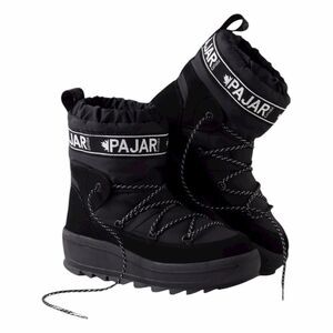 Pajar CANADA Galaxy Snow Boots Waterproof Nylon Pull-On Black Woman's 9